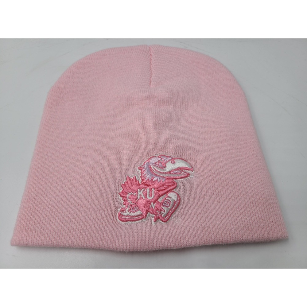 Women University of Kansas Jayhawks Beanie Winter Knit Hat Stocking Cap KU NCAA